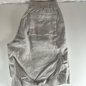 I LOVE UGLY Hi Stranger Linen Blend Shorts XL